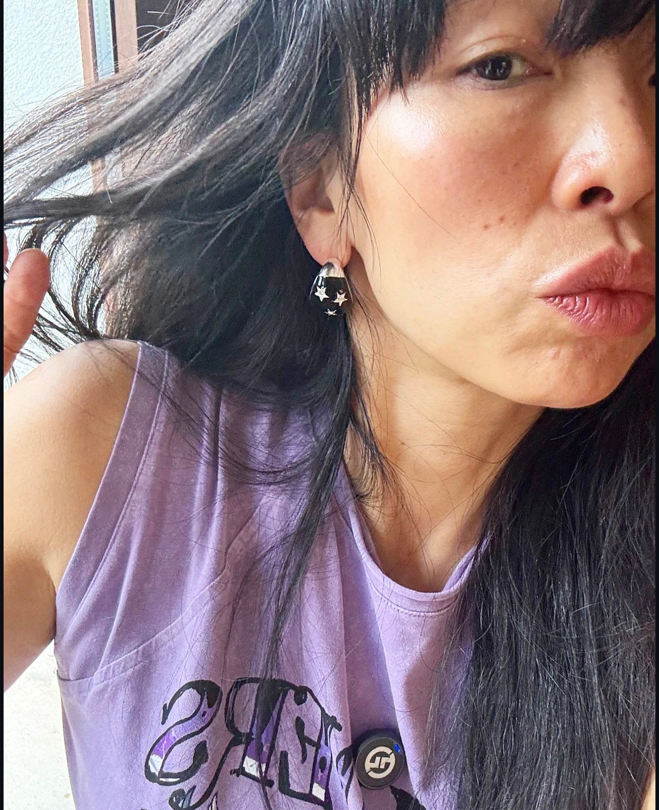 ERG051 “Disco Disco” Collection Enamel Starlit Earrings