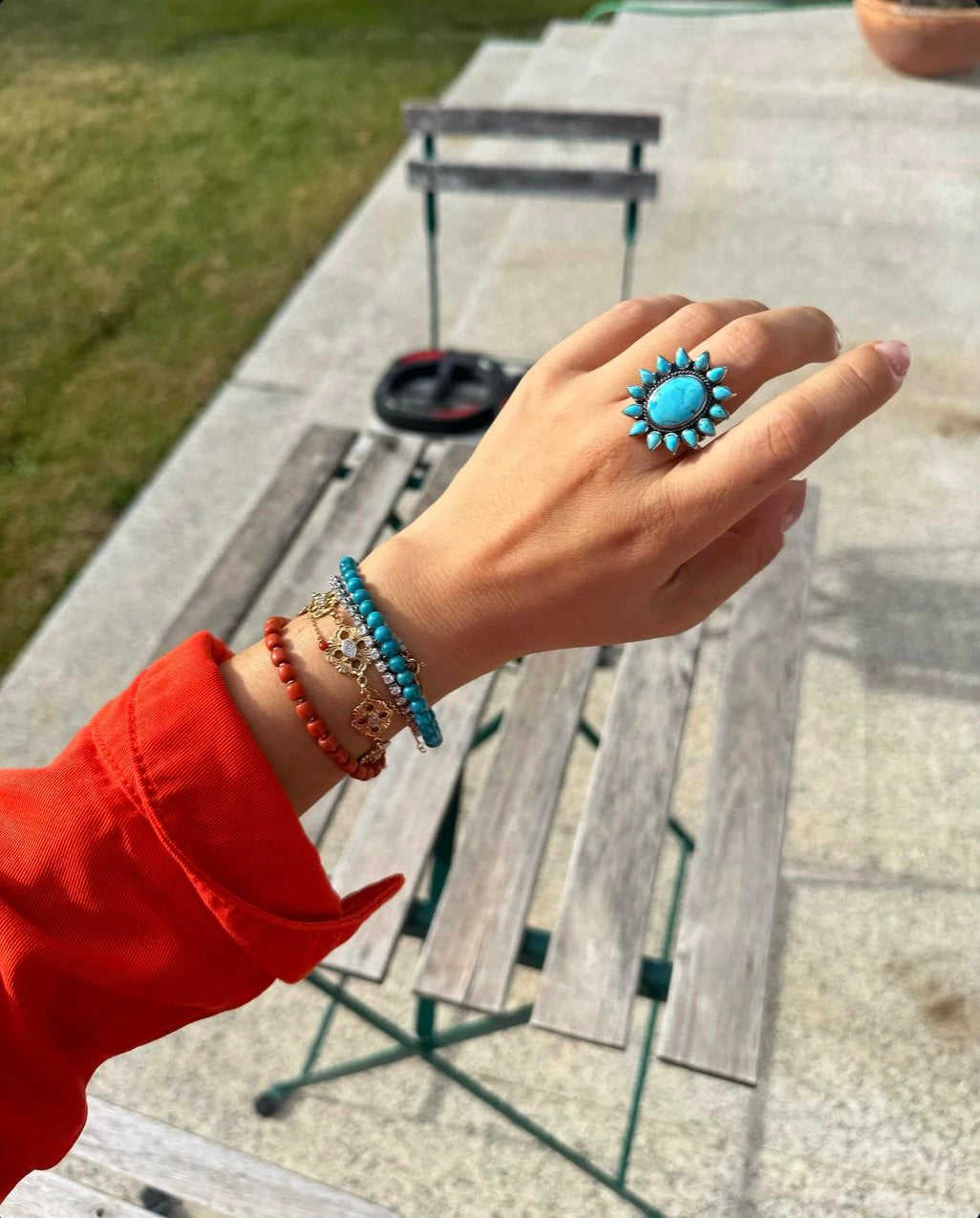 RI009 American Mined Turquoise Ring