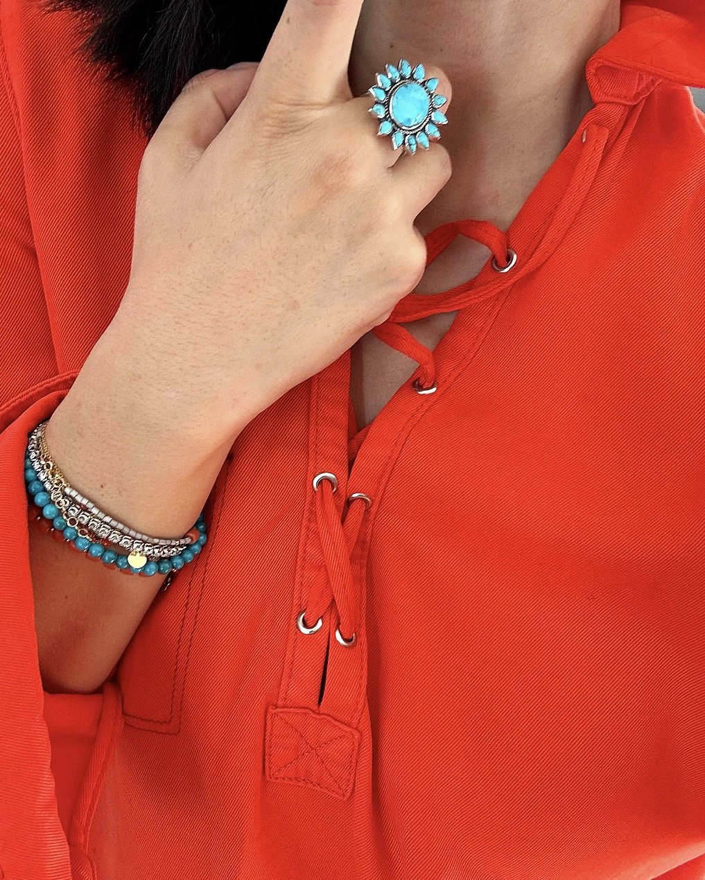 RI009 American Mined Turquoise Ring