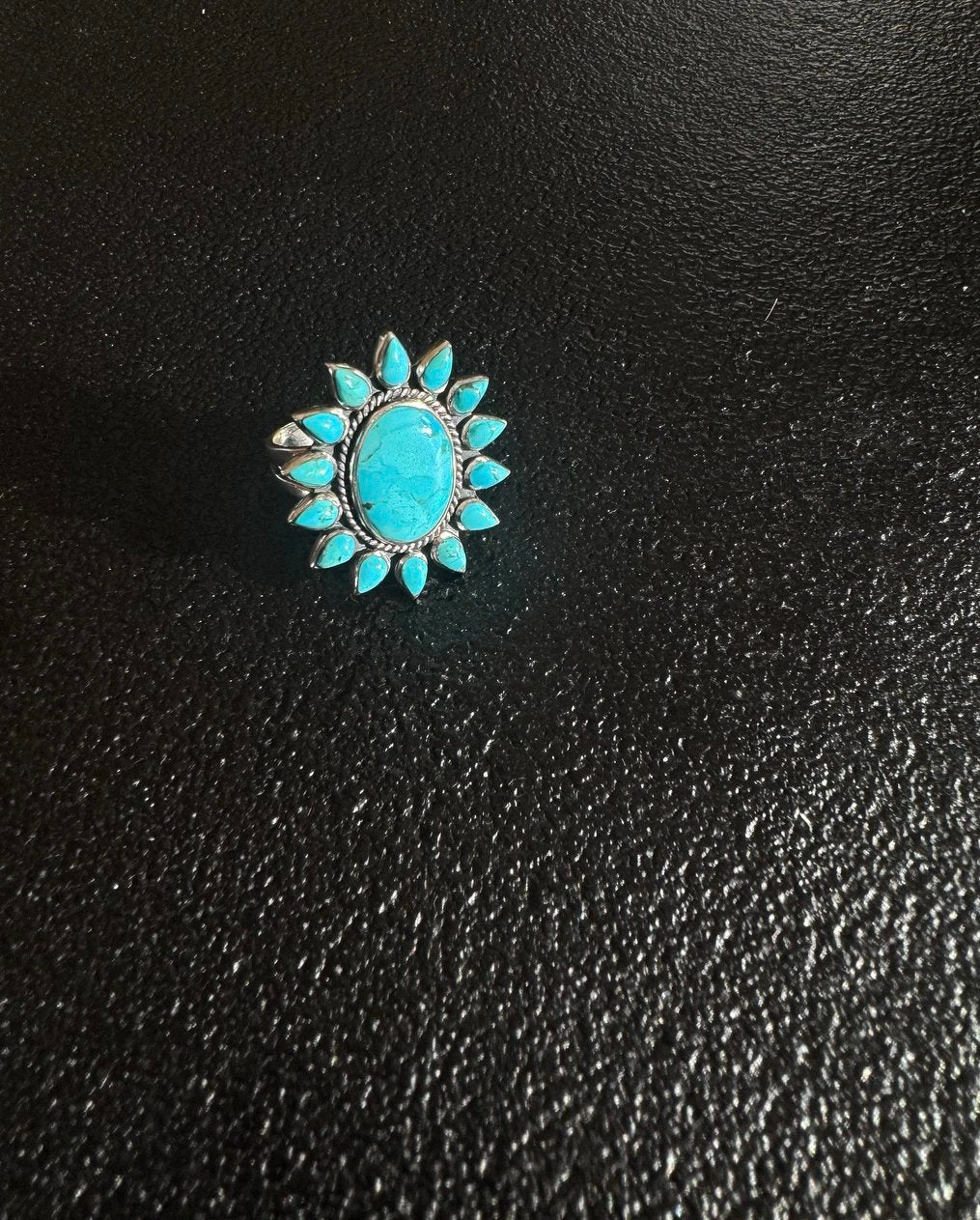 RI009 American Mined Turquoise Ring