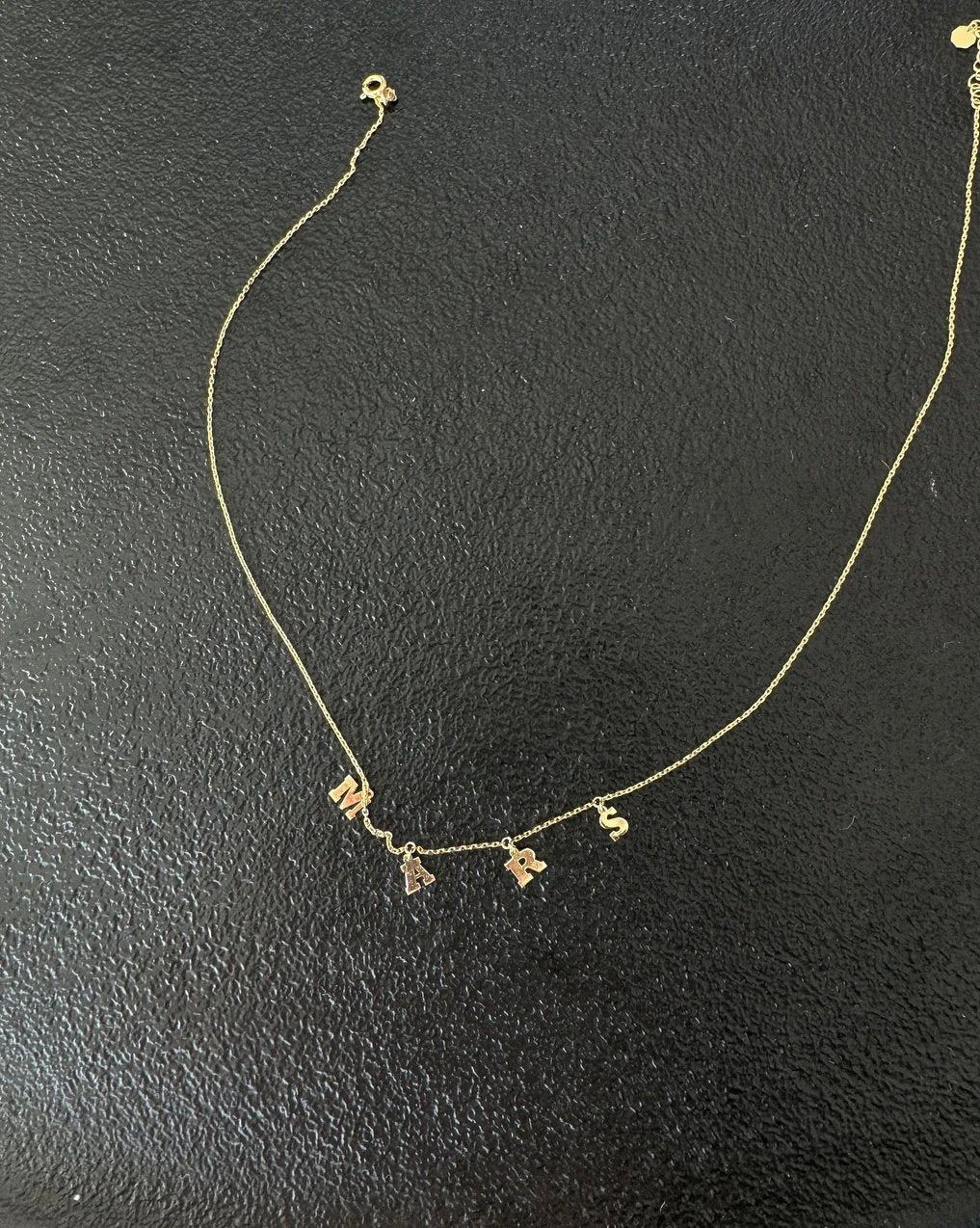 MTO001 Atelier Collection 9K Gold Custom Letter Necklace Crafted in a Century-Old Florentine Goldsmith Workshop