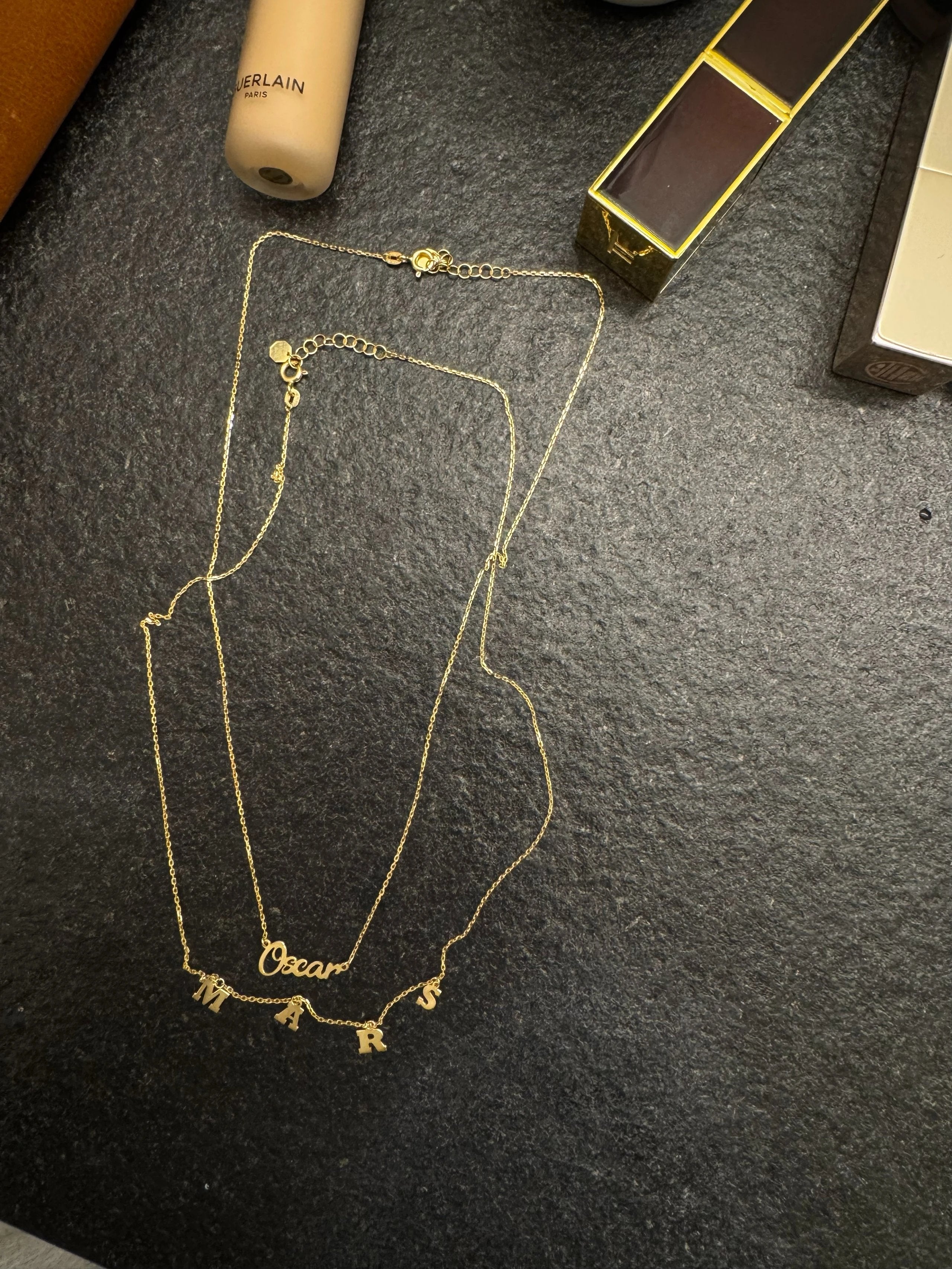 MTO001 Atelier Collection 9K Gold Custom Letter Necklace Crafted in a Century-Old Florentine Goldsmith Workshop