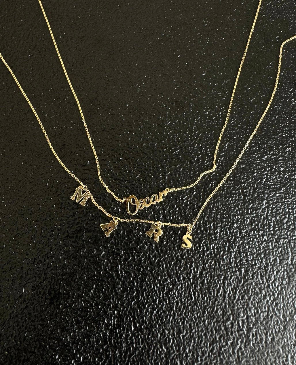 MTO001 Atelier Collection 9K Gold Custom Letter Necklace Crafted in a Century-Old Florentine Goldsmith Workshop